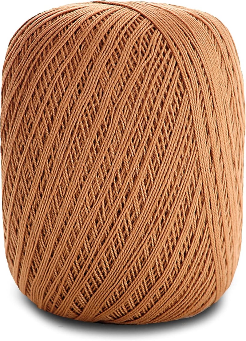 CRCULO Circulo Clea Yarn – Crochet Thread Fine Size 10-8/2 Perfect for Weaving - 100% Mercerized Brazilian Cotton (Pack of 1 Ball) – 5.3 oz, 1094 yds - Color: 7148 - Craft - Image 2